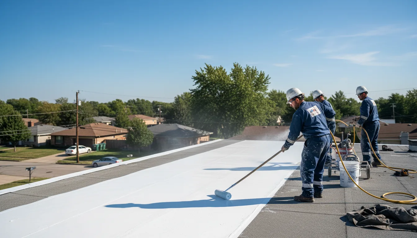 Commercial roof coating in Perry, OK near me